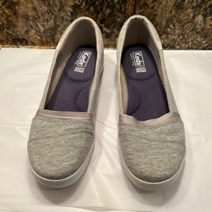 Keds women size 10 slip on gray sneakers